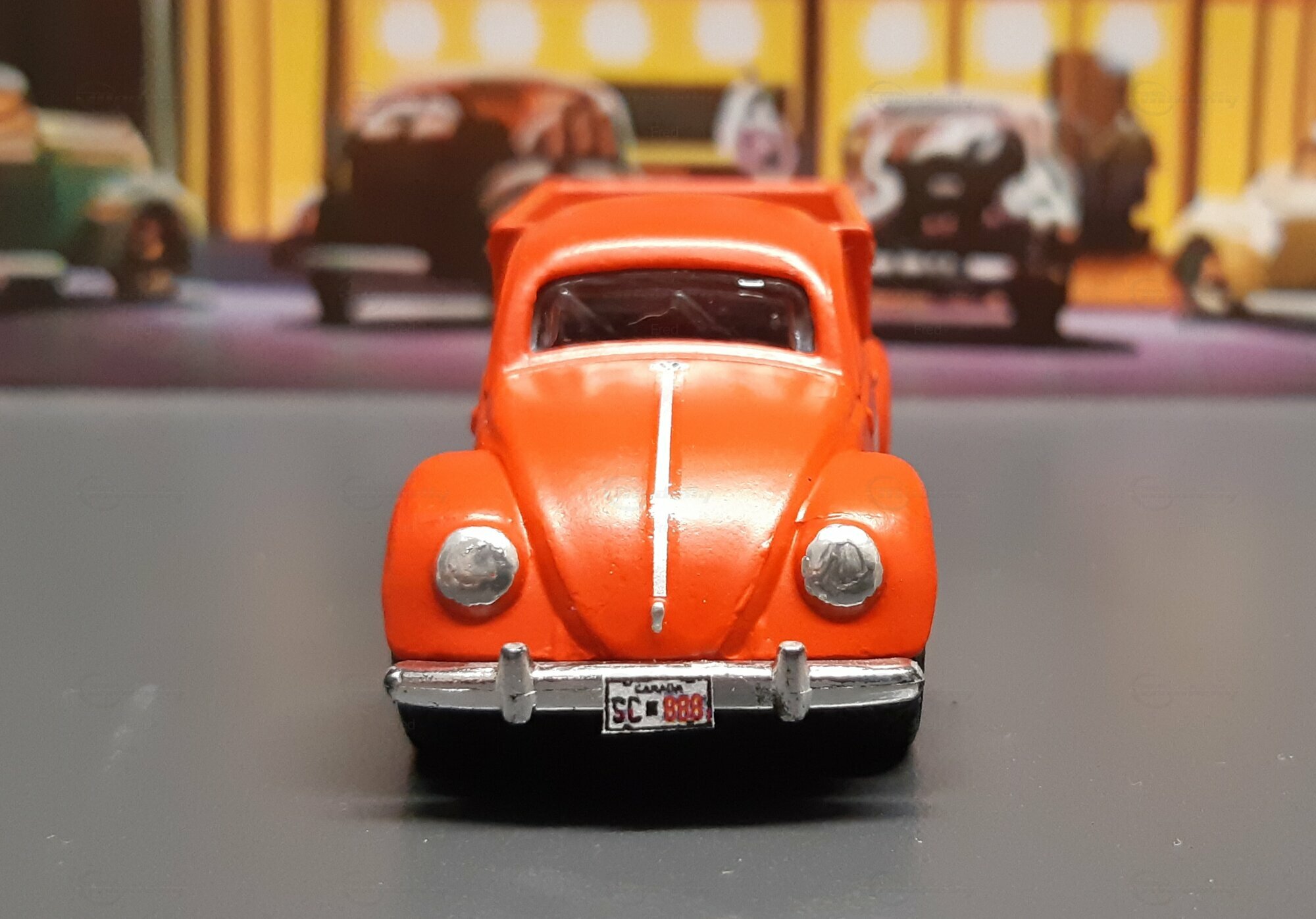 Diecast Volkswagen Käfer Pick Up modelcar, Customized 1:64 in red owned ...